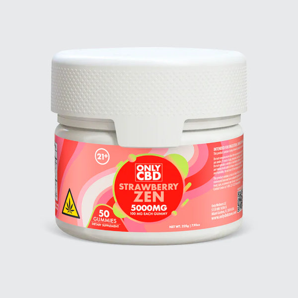 OnlyCBD CBD Gummies 1000MG - Strawberry Zen