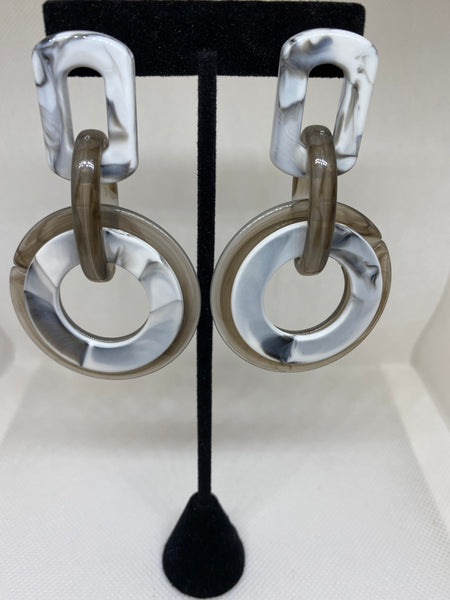 Double Drop Dangle Earrings - Umami Tea