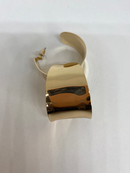 Wide Body Gold Hoop Earrings - Umami Tea