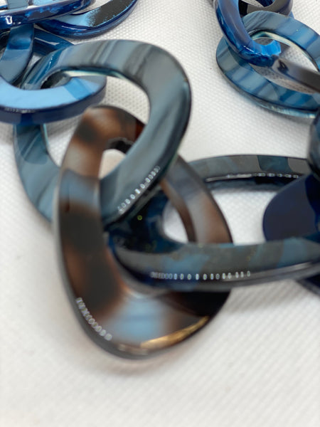 Dora -  Little Boy Blue Buffalo Horn Necklace Set - Umami Tea