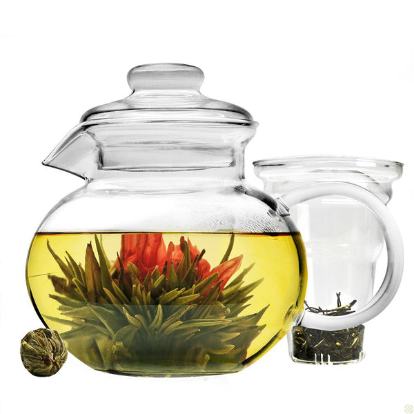 3 PIECE GLASS TEAPOT - Umami Tea